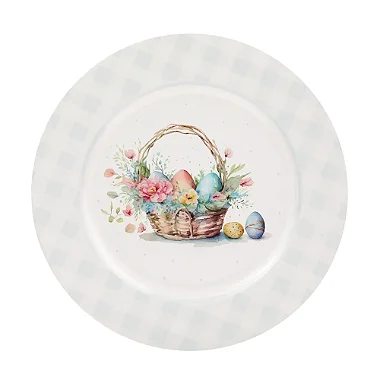 Sousplat Cesta Ovos Azul Claro 33x33cm - 1 Un