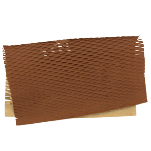 Papel Colméia Liso 50x50cm Marrom - 10 Un