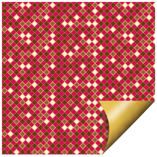 Folha Poli Páscoa Dupla Face Crystal Vermelho 69x89cm - 25 Un