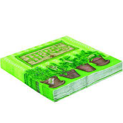 Guardanapo Estampado 32x32cm Herbs - 20 Un