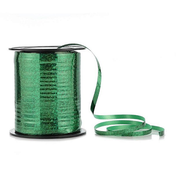 Fitilho Holográfico 5mmx200m Verde - 1 Un
