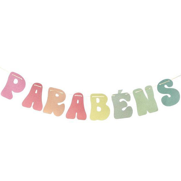 Faixa Parabéns Colorida HA496 - 1 Un