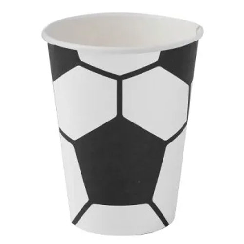 Copo de Papel 200ml Bola Futebol - 10 Un