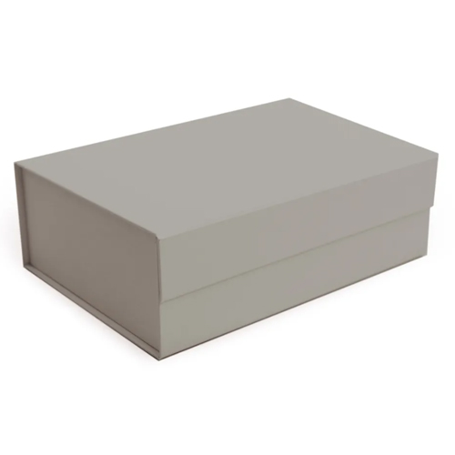 Caixa Rígida Dobrável Retangular com Ímã M Gris 29x21x9cm - 5 Un