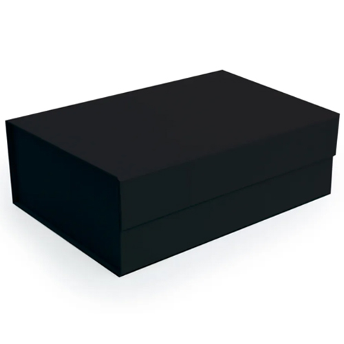 Caixa Rígida Dobrável Retangular com Ímã M Preto 29x21x9cm - 5 Un