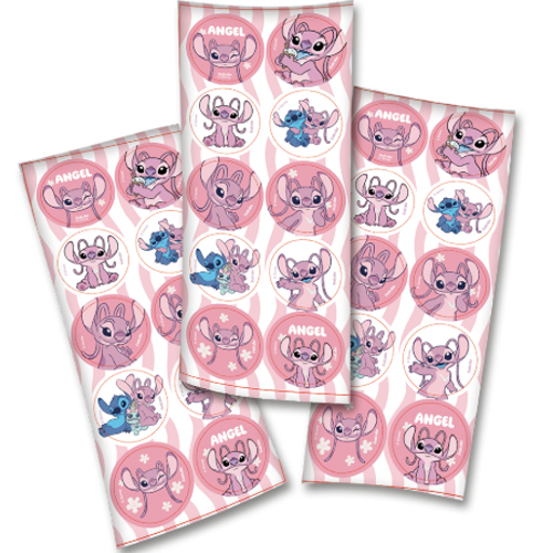 Adesivo Redondo Angel Stitch New - 30 Un