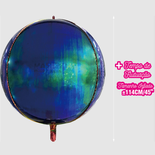 Balão Metalizado Globo Orbz Aurora 56" - 1 Un