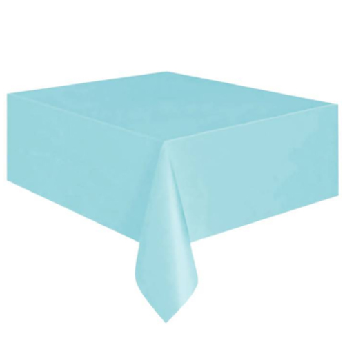 Toalha de Mesa Plástica Happy Line 1,37x1,77 Metros Azul Bebê - 1 Un
