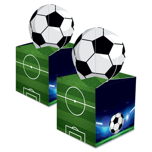 Caixa Para Lembrancinha Futebol 5,1x5,1x5,1cm - 8 Un