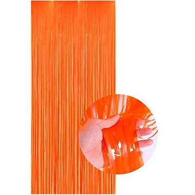 Cortina Neon Laranja 1,00X2,00 Metros - 1 un