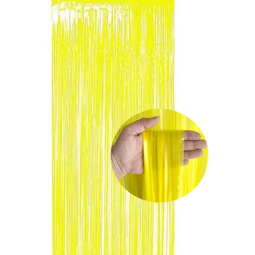 Cortina Neon 1,00x2,00 Metros Amarela  - 1 Un