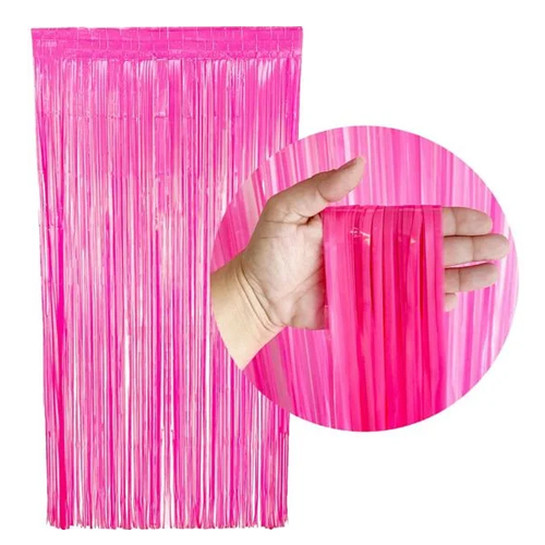 Cortina Neon 1,00x2,00 Metros Rosa - 1 Un