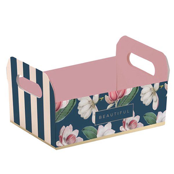 Kit Caixote de Cartão Pretty Magnolia P 16x10,5x4,5cm - 10 Un