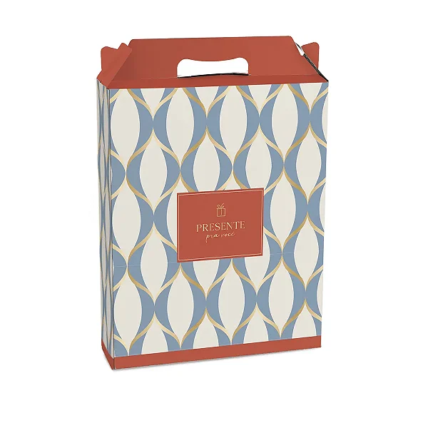 Kit Caixa Maleta Retangular Vertical Waves M 18x7,5x21cm - 10 Un