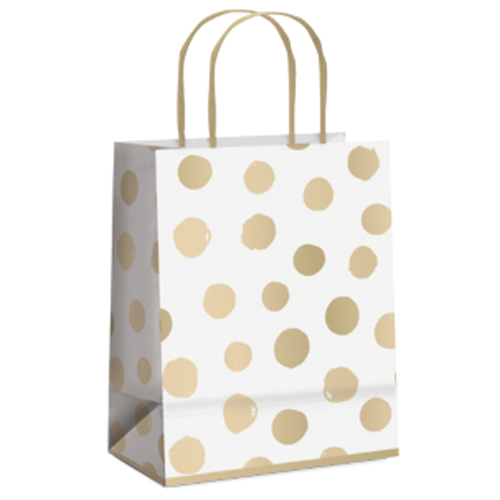 Kit Sacola de Papel Big Ball G 32x26,5x13cm Branco - 10 Un