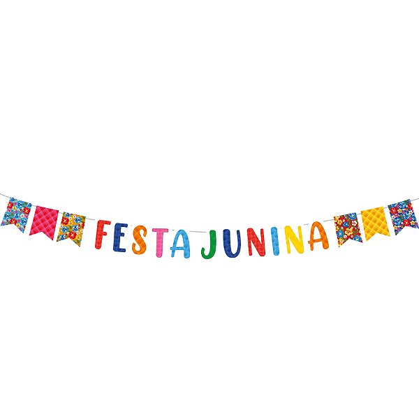 Faixa Decorativa Festa Junina Arraiá Bão Demais - 1 Un