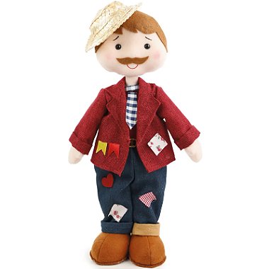 Boneco Para Festa Junina - Noivo Caipirinha Bento 40cm - 1 Un