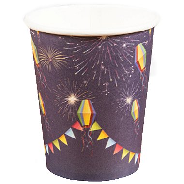 Copo de Papel 270ml Noite Junina - 10 Un