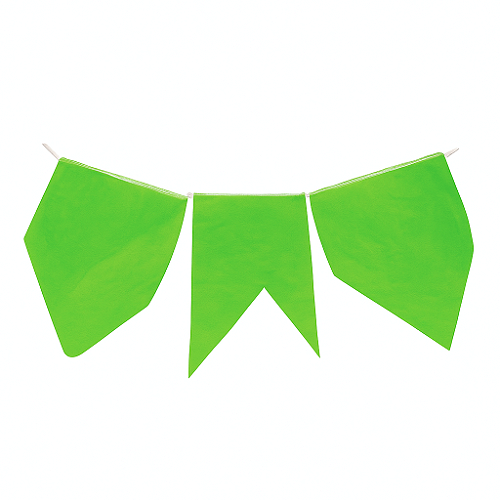 Bandeirinhas Junina de Papel Seda Verde Claro Bandeirola 10 Metros - 1 Un