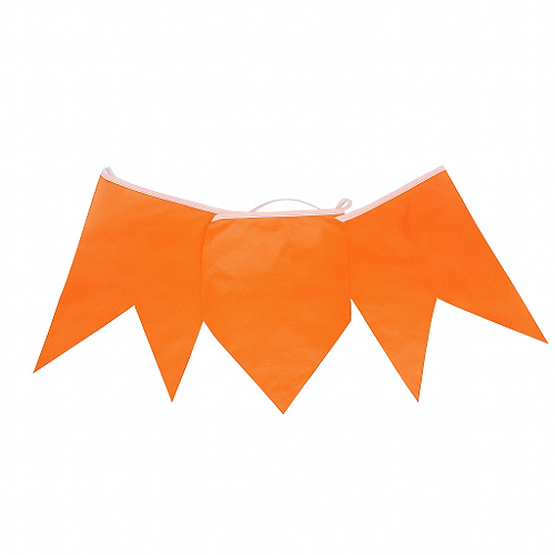 Bandeirinhas Junina de Papel Seda Laranja Bandeirola 10 Metros - 1 Un