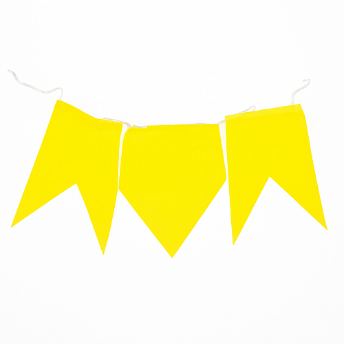 Bandeirinhas Junina de Papel Seda Amarela Bandeirola 10 Metros - 1 Un