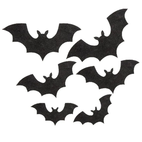 Kit Paineis Halloween Morcegos Silhueta - 6 Un