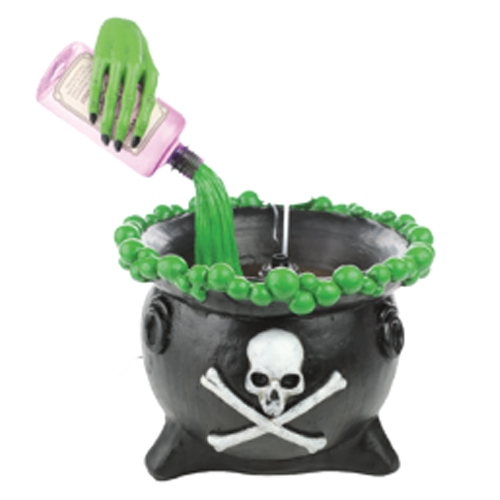 Caldeirão Caveira com Fumaça e Luz 31x44cm - 1 Un