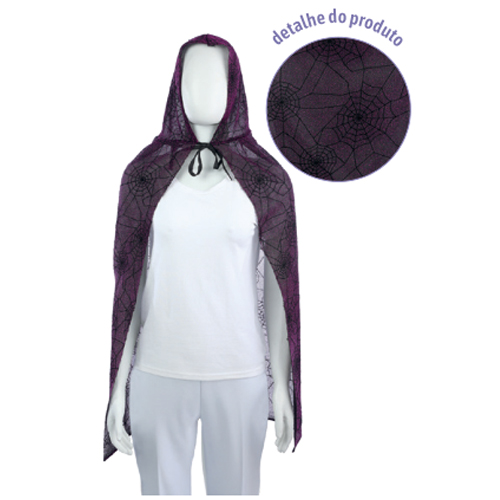 Capa Infantil com Capuz Noite Sombria 80cm - 1 Un