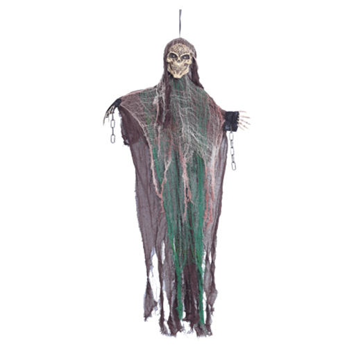 Caveira Menandro Com Som, Luz e Movimento 1,20 Metros - 1 Un