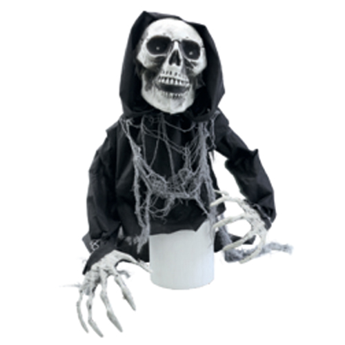 Caveira Rastejante Alexander Com Som, Luz e Movimento 30cm - 1 Un