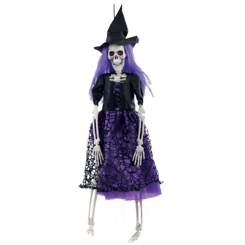 Esqueleto Bruxa Para Pendurar 40cm - 1 Un