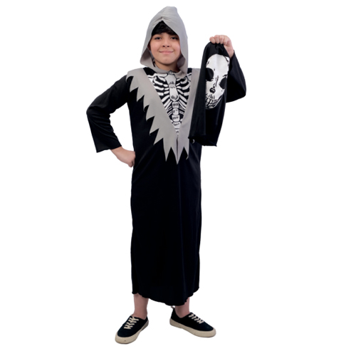 Fantasia Halloween Infantil - Esqueleto Egon 6 A 9 Anos - 1 Un