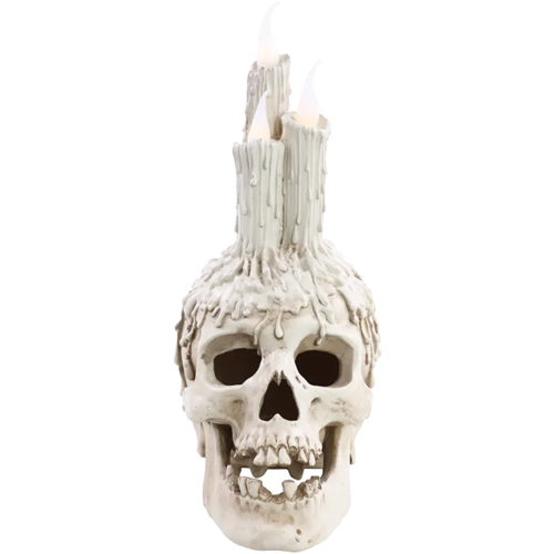 Vela de Resina Crânio 28x11cm - 1 Un
