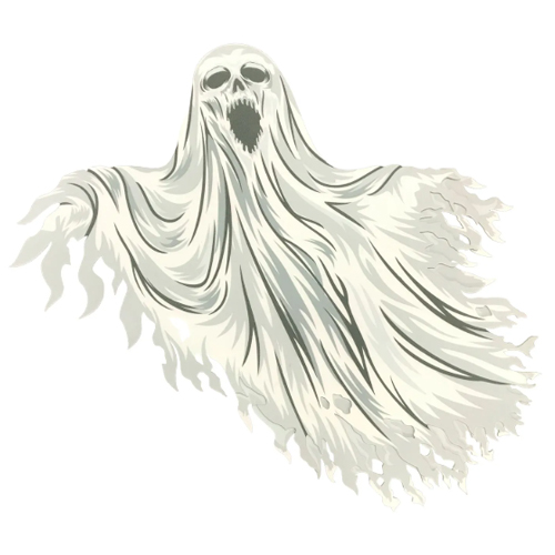 Painel Halloween Horripilante Fantasma - 1 Un