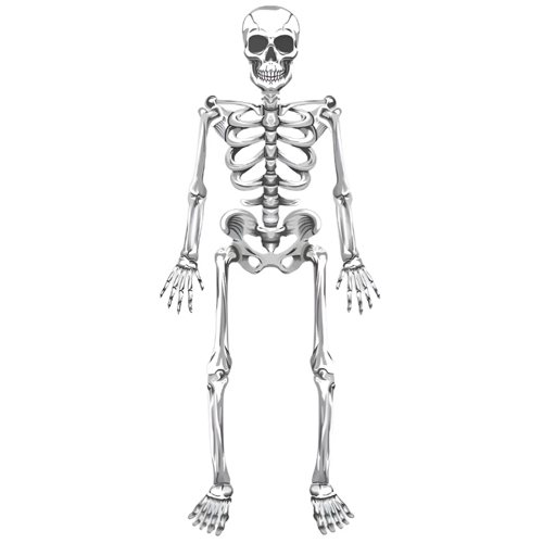 Painel Halloween Horripilante Esqueleto - 1 Un