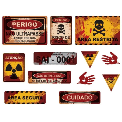 Kit Paineis Impresso Pequeno Halloween Horripilante - 1 Un