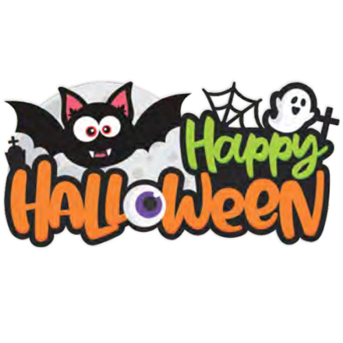 Painel Halloween Cute Letreiro - 1 Un