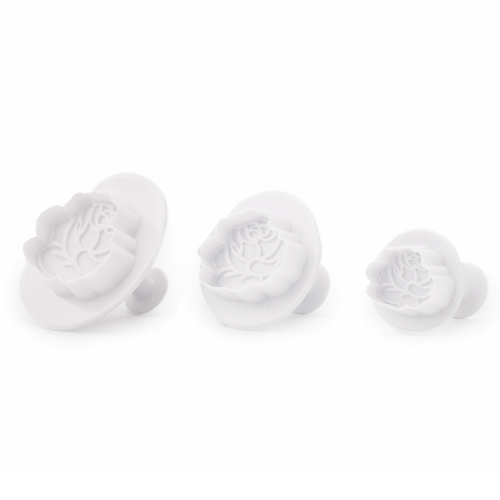 Cortador e Marcador Ejetor Plástico Peônia - Jogo com 3 Un - Cromus Allonsy