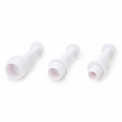 Cortador e Marcador Ejetor Plástico Redondo - Jogo com 3 Un - Cromus Allonsy