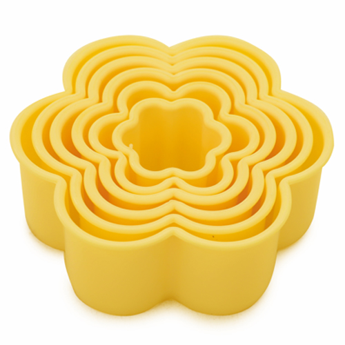 Cortador Modelador Plástico Biscoito Flor - Jogo com 6 Un - Cromus Allonsy