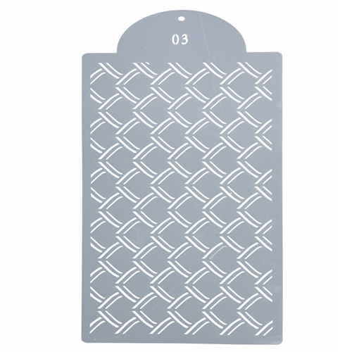 Estencil Para Bolo Geometrico-St35-03 21x35cm - 1 Un - Cromus Allonsy