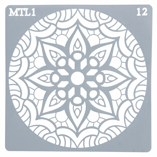 Estencil Para Bolo Mandala-St15-12 15x15cm - 1 Un - Cromus Allonsy