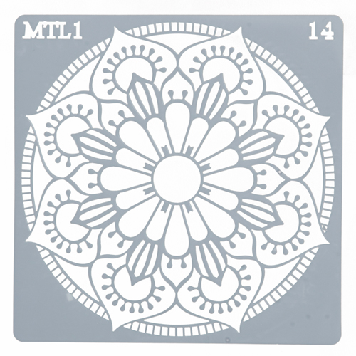 Estencil Para Bolo Mandala-St15-14 15x15cm - 1 Un - Cromus Allonsy