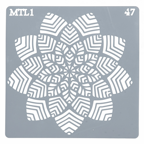 Estencil Para Bolo Mandala-St15-47 15x15cm - 1 Un - Cromus Allonsy