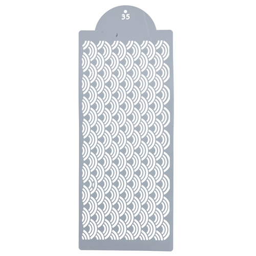 Estencil Para Bolo Ornamental-St39-35 15x39cm - 1 Un - Cromus Allonsy