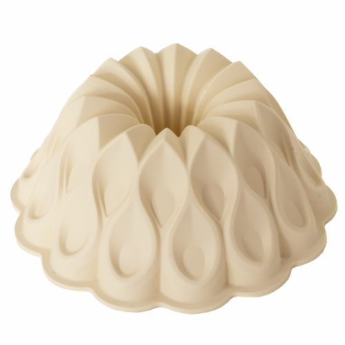 Forma de Silicone Redonda Coroa Bege 26x26x10cm - 1 Un - Cromus Allonsy