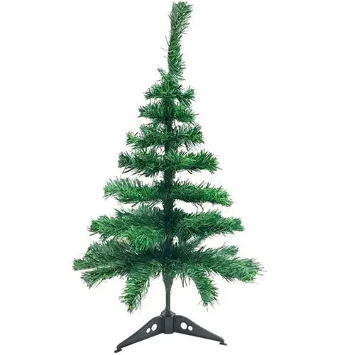 Árvore de Natal 60cm Pé de Plástico Lisa com 58 Galhos