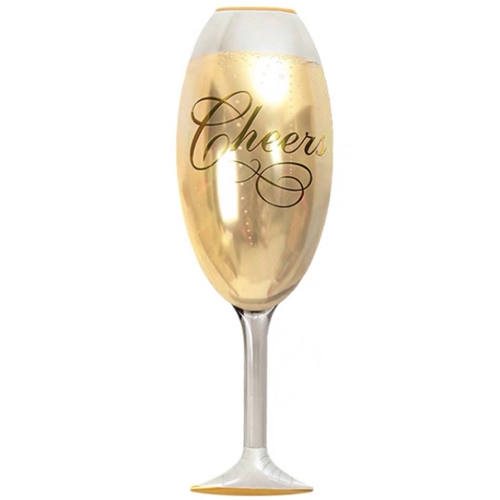 Balão Metalizado Taça de Champanhe 80cm