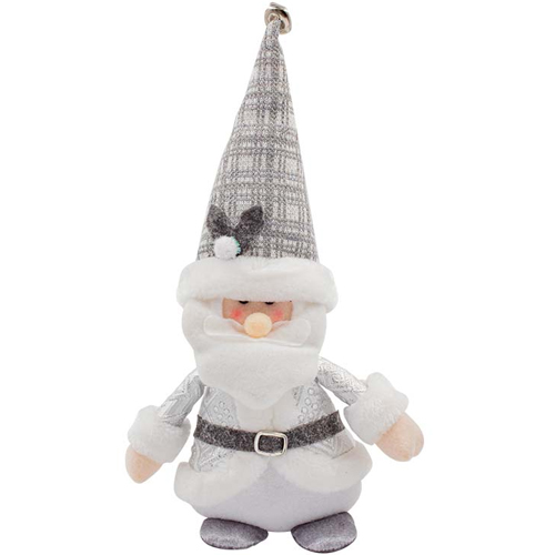 Enfeite Papai Noel em Tecido Luxo 35x12cm - 1 Un