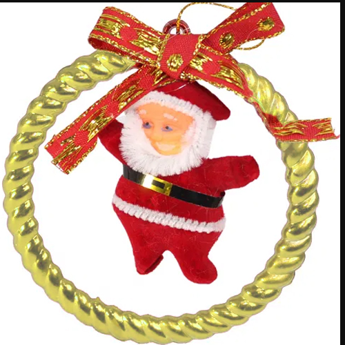 Enfeite Papai Noel Natalino 8x8cm - 1 Un